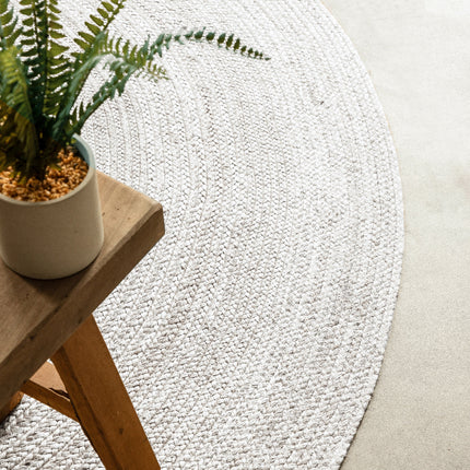 Vloerkleed Rangpur Rond - Wit