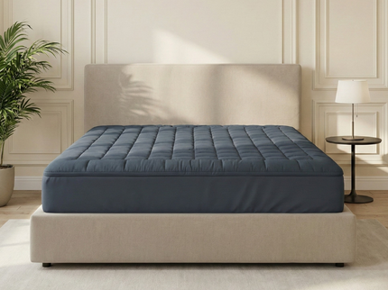 Wasbare Topper & Hoeslaken in 1 – Ultiem Slaapcomfort - Antraciet