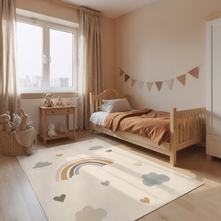 Vloerkleed Skyla Rechthoekig - Creme Multicolor