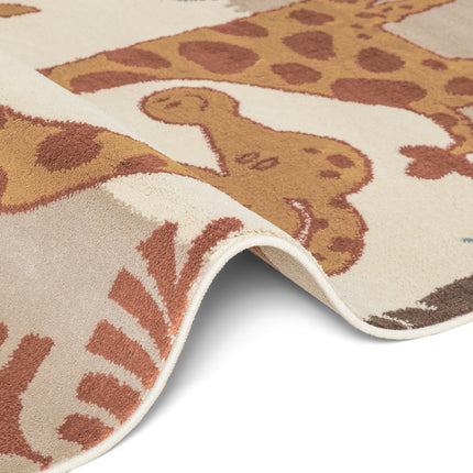 Vloerkleed Savanna Rond - Creme Multicolor