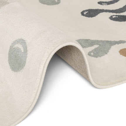 Vloerkleed Moby Rond - Creme Multicolor