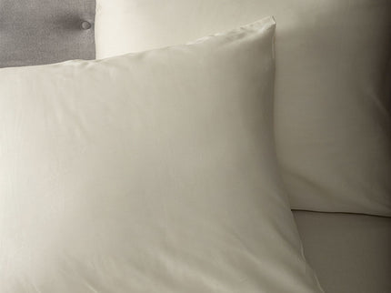 2-PACK: Satijnen Kussenslopen - Creme