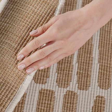 Vloerkleed Bounds Rond - Jute Wit