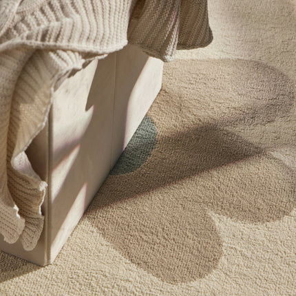 Vloerkleed Bloomy Rond - Creme Multicolor