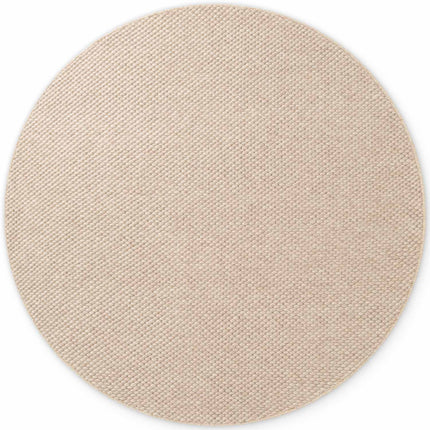 Vloerkleed Beans Rond - Natuur/Beige
