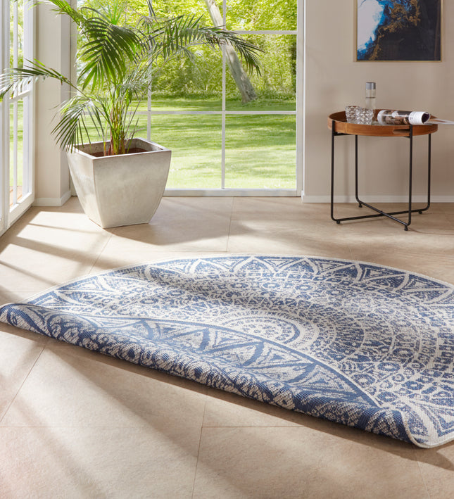 Vloerkleed Lilja  - blauw