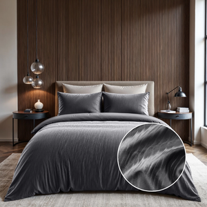Dekbedovertrek Velvet Cartier - Antraciet