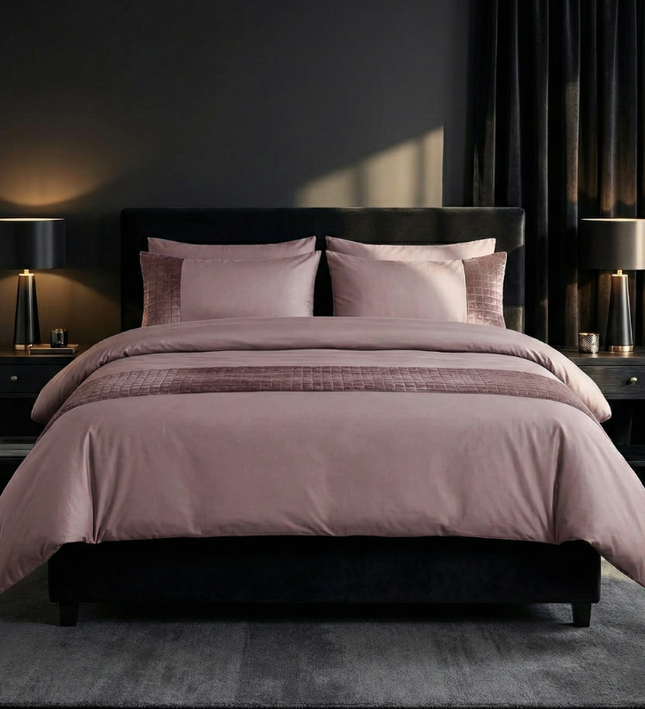 Dekbedovertrek Velvet Band - Roze