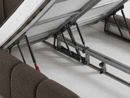 Boxspring met Opbergruimte - Palermo - Bruin
