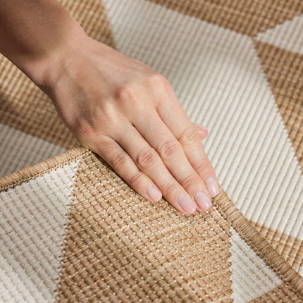 Vloerkleed Terrick Rechthoekig - Jute wit
