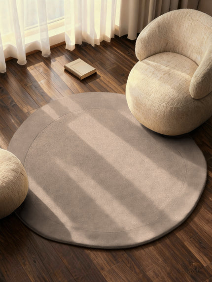 Vloerkleed Kivi Organisch Rond - Natuurbeige