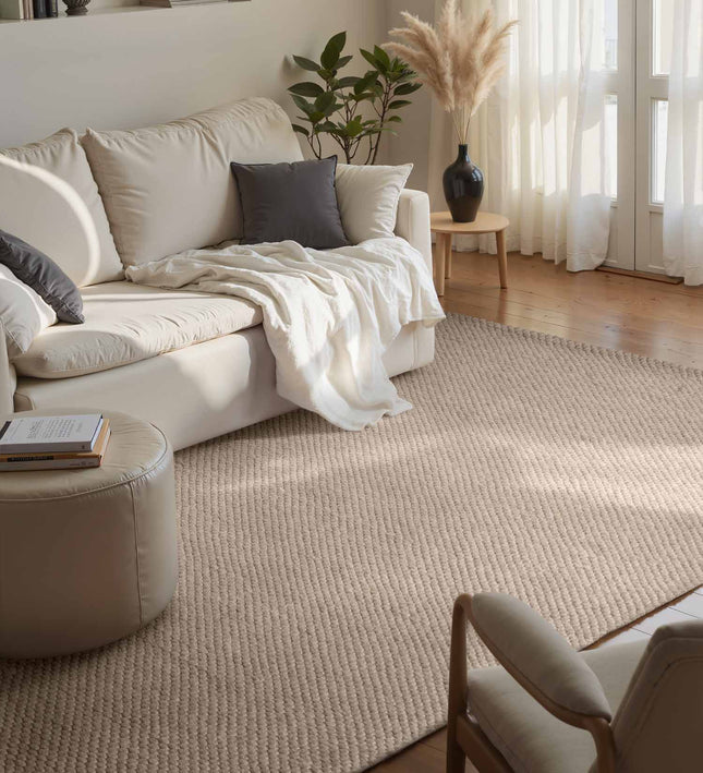 Vloerkleed Beans Rechthoekig - Natuurbeige