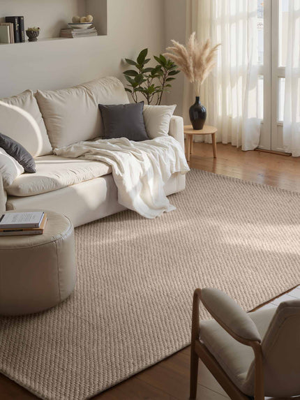 Vloerkleed Beans Rechthoekig - Natuurbeige