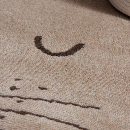 Vloerkleed Happy Lion Rechthoekig - Beige, creme