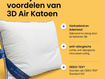 Hoofdkussen 3D Air - Katoen