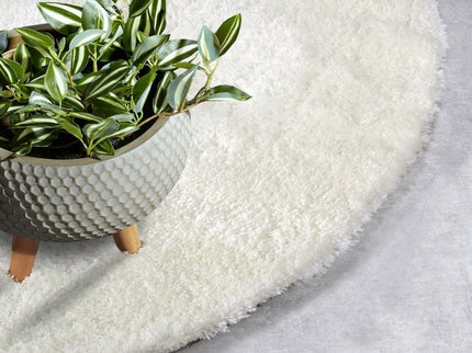 Vloerkleed Olaf Rond - Wit