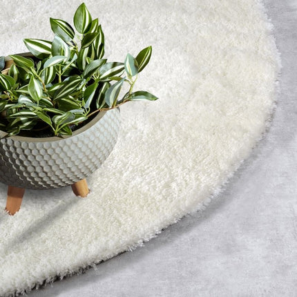 Vloerkleed Olaf Rond - Wit