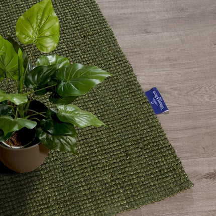 Handgeweven Jute Vloerkleed Rosalie - Groen