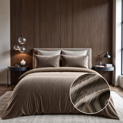 Dekbedovertrek Velvet Cartier - Taupe