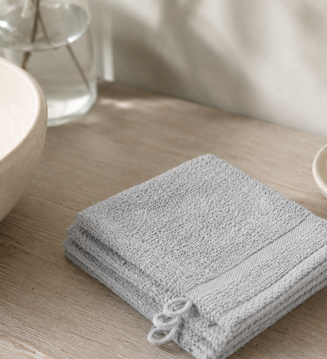 3-PACK Washandjes - Lichtgrijs