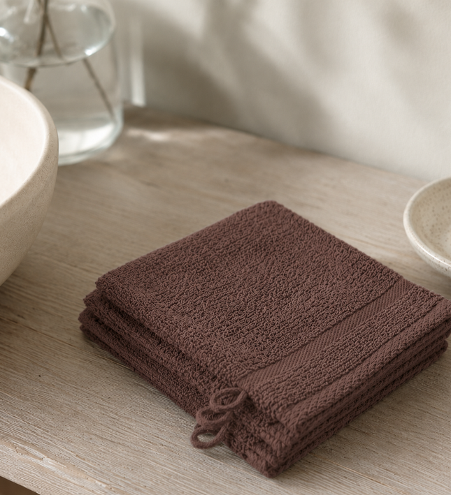 3-PACK Washandjes - Terra