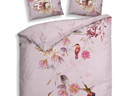 Renforcé Dekbedovertrekset – Lila – Inclusief Hoeslaken & Kussensloop – De Linde Home