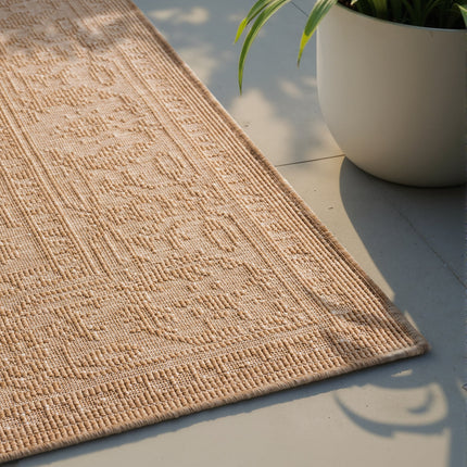 Dubbelzijdig Buitenkleed Kona - Beige/Wit