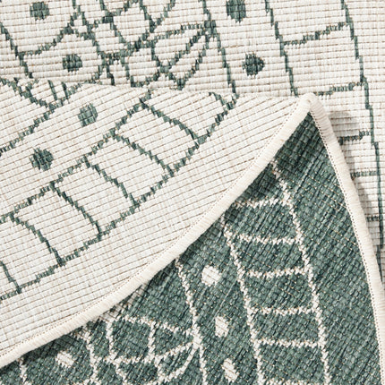 Vloerkleed Porto  - groen, creme