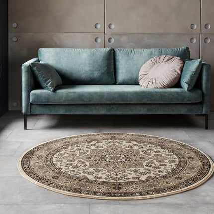 Vloerkleed Parun Tabriz Rond - beige