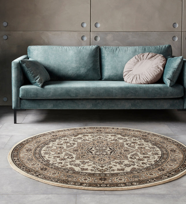 Vloerkleed Parun Tabriz Rond - beige
