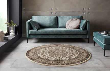 Vloerkleed Parun Tabriz Rond - beige