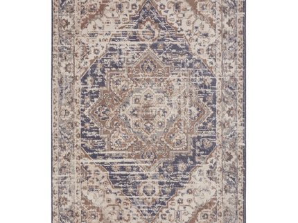 Vloerkleed Vintage Sand - Beige/Blauw