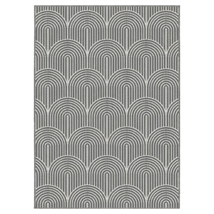 Dubbelzijdig Buitenkleed Flatweave - Zilver