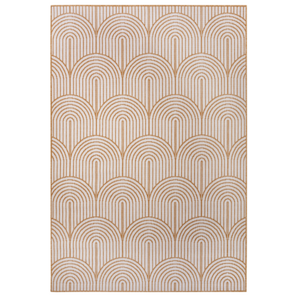 Dubbelzijdig Buitenkleed Flatweave - Oker