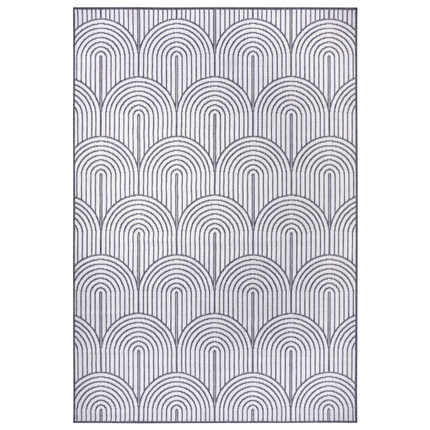 Dubbelzijdig Buitenkleed Flatweave - Zilver