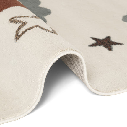 Vloerkleed Dreamy Jumbo Rechthoekig - Creme Multicolor