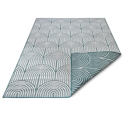 Buitenkleed Dubbelzijdig Flatweave - Groen