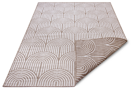 Dubbelzijdig Buitenkleed Flatweave - Taupe
