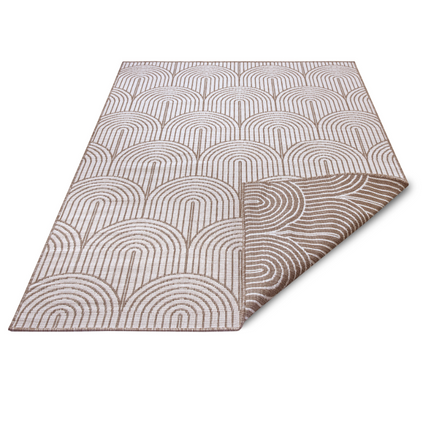 Dubbelzijdig Buitenkleed Flatweave - Taupe