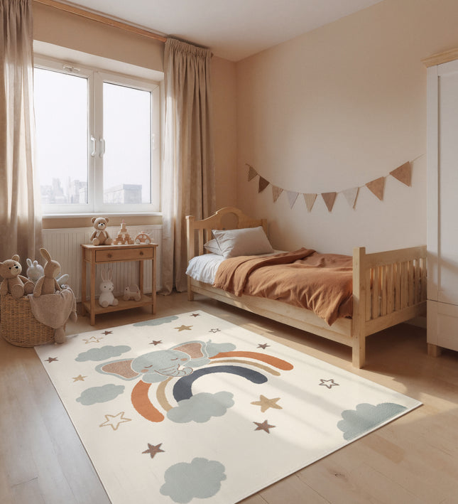 Vloerkleed Dreamy Jumbo Rechthoekig - Creme Multicolor