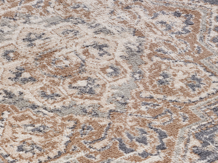 Vloerkleed Vintage Sand - Beige/Blauw