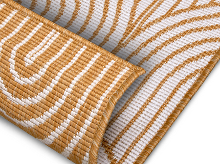 Dubbelzijdig Buitenkleed Flatweave - Oker