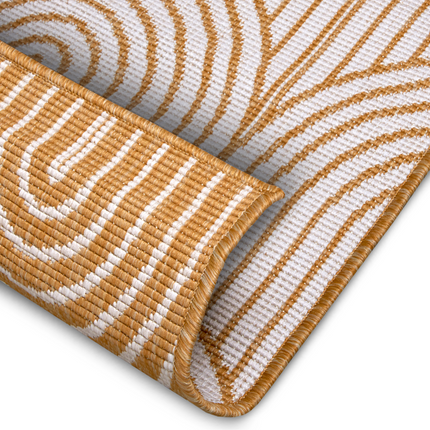 Dubbelzijdig Buitenkleed Flatweave - Oker