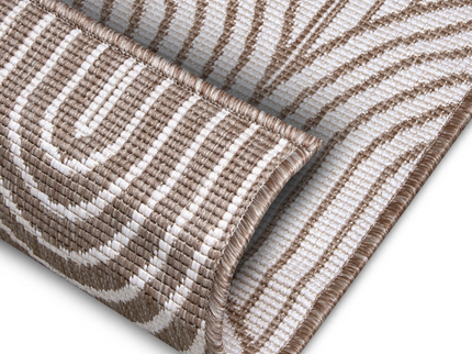 Dubbelzijdig Buitenkleed Flatweave - Taupe
