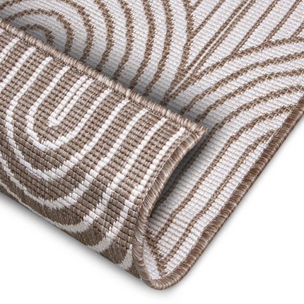 Dubbelzijdig Buitenkleed Flatweave - Taupe