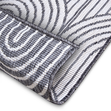 Dubbelzijdig Buitenkleed Flatweave - Zilver
