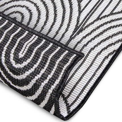 Dubbelzijdig Buitenkleed Flatweave - Zwart