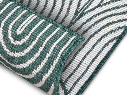 Buitenkleed Dubbelzijdig Flatweave - Groen