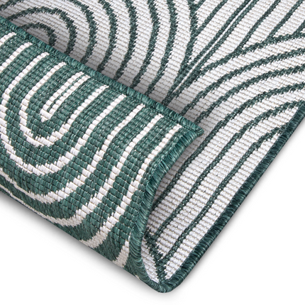 Buitenkleed Dubbelzijdig Flatweave - Groen