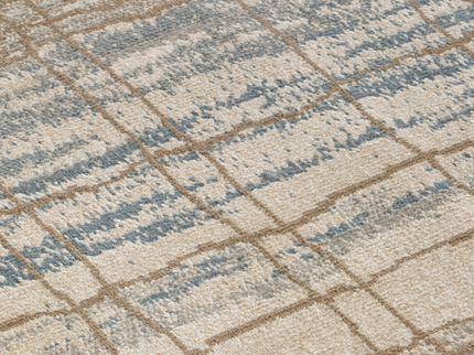 Vloerkleed Vintage Coastal - Crème/Blauw